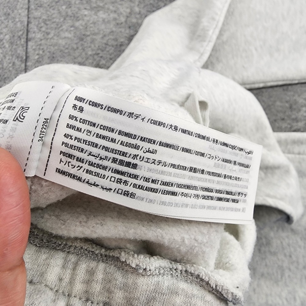 Hollister Gray USA Flag Patch Fleece Wide Leg Sweatpants Loungewear Womens M - Picture 6 of 7